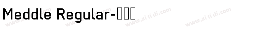 Meddle Regular字体转换